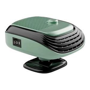 2 In 1 Portable Car Heater & Fan, 2026 New 360° Rotation Plug-in Space Car Heaters, Upgrade 12V Fast Heating Car Defroster Windshield Heater All-Weather Use (1, Green 12V)