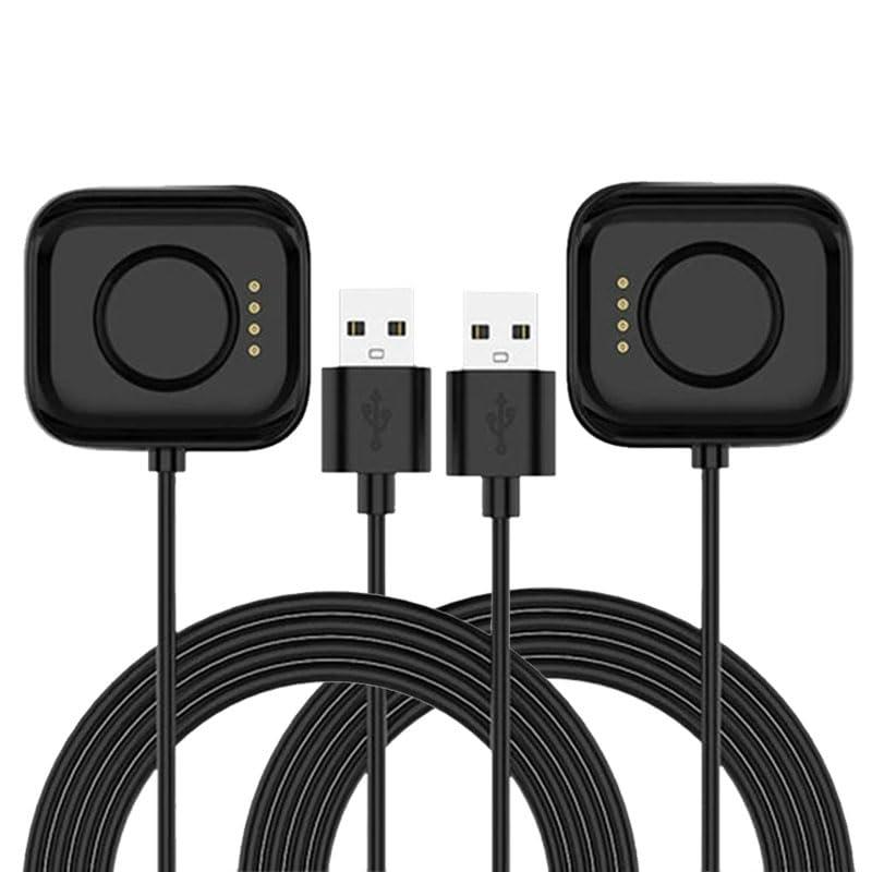 [2-Pack] Watch Charger Station for OnePlus 3, 2, 2R /Oppo Watch 2, 3, 3 Pro SmartWatch Charger Magnetic USB Charging Dock Cable (Black)
