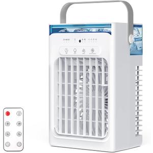 Portable Air Conditioners, 4 Speeds Mist Modes 2/4/6H Timer, Personal Mini Air Conditioner USB Charging Small Cooling Fan