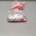 Tinlade 24 Pcs Clear Gift Bag with Handles Bows PVC Plastic Treat Goodie Party Favors Bags for Birthday Holiday Gift, 7.9 x 7.9 x 3.1 Inch(Classic,Pink and Red)