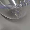 Posh Setting Clear Serving Bowls Small Hard Plastic Candy Bowl for Weddings, Buffet, Offices, Disposable Small Angled Bowls for Party's, Salads, Snacks and Fruit Bowl 5 Pack (Small 8 OZ)