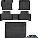 ANBINGOFloor Mats & Cargo Liner for 2022-2026 Toyota Corolla Cross FWD Only (Not AWD/Hybrid),1st 2nd Row with Trunk Mat,TPE All Weather Waterproof Corolla Cross Car Mats Black