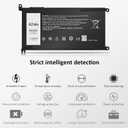 42Wh WDX0R Laptop Battery Replacement for Dell Inspiron 13 15 5000 7000 Series 5378 5379 5565 5567 5570 5579 7378 7569 7573 7579, Latitude 3500 3580 3590 3400 3480 3490 3189 3390 P58F P66F P75F