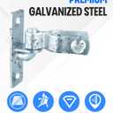 4 Pair 1-3/8'' Wall Mount Gate Hinge Heavy Duty, Chain Link Fence Post Hinges for Outdoor Gates, Metal Gate Hardware Kit (Screws Included)