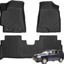 Priprilod Floor Mats Fit for Toyota Highlander 2001-2007 All Weather Protector TPE Floor Liners Custom Fit Car Mats Non-Slip