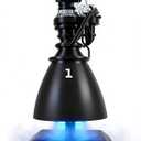 BiKiBao SpaceX Starship Raptor 3 Starship Engine Display Model Blue Light Effect-Steam Spray Falon 9 Super Rocket for for Space Fans and Rocket Enthusiasts