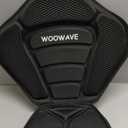 WOOWAVE Kayak Seat Padded Deluxe Paddleboard Seat Adjustable Boat Seat Cushioned Fishing Seat High Back Comfortable Backrest Support for Universal Sit (1 Pack Black)