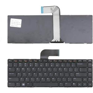 Laptop Replacement Keyboard for Dell Inspiron 14R N4110 N4120 M4110 N4050 N5040 N5050 M5040 M5050, VOSTRO 1440 1445 1450 1550 2420 2520 3350 3450 3460 3550 3555 3560 Black US Layout