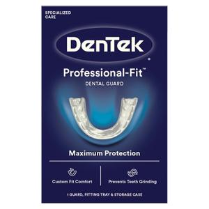 DenTek Mouth Guard for Nighttime Teeth Grinding, Professional-Fit Dental Guard, 1 Count (1 Count (Pack of 1))