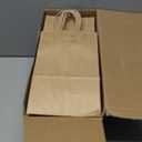 XPCARE 100Pcs Paper Gift Bags 5.25x3.25x8.25'', Small Paper Bag with Handles Bulk Shopping,Kraft,Retail,Party Bags for Small Business (Brown)