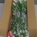 ZYZEV 14'' Artificial Poinsettias Flowers for Outdoor,12 Bunches Mixed Fake Red Flowers Faux Eucalyptus Plants UV-Resistant for Home Garden Porch Christmas Winter Spring Outdoor Indoor Decor