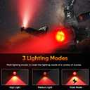 WINDFIRE Red Light Headlamp, Rechargeable Red Hunting Lights Headlight with 3 Lighting Modes, Zoomable, IPX4 Water Resistance Red Coyote Predator Light for Astronomy, Stargazing, Night Observation