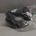 jiaao Travel Pillow Memory Foam Neck Pillow for Airplanes with Adjustable Neck Support, Includes Eye Mask, Earplugs & Storage Bag - Perfect for Flights, Road Trips, and Trains (Black)