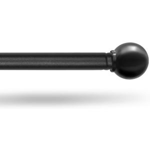 Curtain Rods for windows 30-46 inch,5/8 Inch Decorative Curtains Rods Set,Matte Black Splicing Single Window Curtain Rod with Brackets for Bedroom (Matte White, 24-70'')