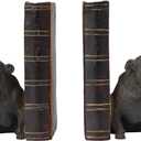 Dog Decorative Bookends Book Holder - Vintage Shelf Decor Book Ends to Hold Books Heavy Duty for Home Decor 3.5 X 4.5 X 6.25 inch Guichifun