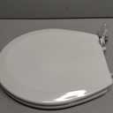 Bemis 500EC Durable Wood Toilet Seat with Easy Clean Hinges, Made in USA, Round, White