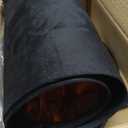 GO&SO Black Velvet Lamp Shades - 13" Top x 13" Bottom x 10" High(Spider) Medium Drum Lampshades - Traditional Fabric Lamp Shade for Table Lamps - Replacement Lampshade - Assembly Required, Black