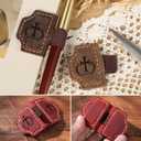 Mao'er 2-in-1 Genuine Leather Pen Clip Bookmark, Cross Bible Bookmark with Pen Loop, Christian Religious Gift for Book Lovers, Bible Readers, Easter Christmas Baptism Confirmation Gifts for Men Women
