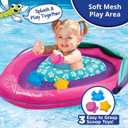 SwimSchool Infant Baby Pool Floats, Free Swimming, Super Buoyant Ages 6-24 Months Multiple Colors/Styles Adjustable Canopies and Seats, Splash & Play Baby Floaties