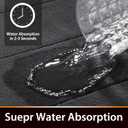 Yimobra Bathroom Runner 55"x24", Non Slip Memory Foam Bath Mat, Super Soft Water Absorbent Hallway Carpet, Machine Washable Rug for Vanity Tub Shower, Dark Gray