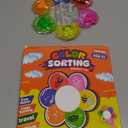 MORECOLL Color Sorting Sensory Toys for Toddlers & Kids, Preschool Fine Motor Skills for Autism, Fidget Color Matching Travel Toys, Calm Down Toy, Birthday Gifts for Boys & Girls