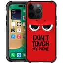 DJSOK Compatible with iPhone 14 Pro Case, Design Pattern Back Bumper Anti Scratch Reinforced Corners Soft TPU Cover, Cases for Men Women-Funny Angry face