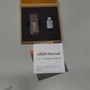 2-in-1 Wireless CarPlay Adapter Support Apple CarPlay & Android Auto, Mini Bluetooth USB A & USB C Dongle Convert Wired to Wireless Compatible with iPhone & Android