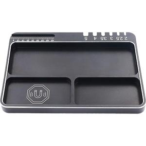 RC Magnetic Tray High Strength Aluminium Alloy Magnetic Screw Tray with Magnetic Pad for RC Model Toy Repair Magnetic Mat Electronic Repair Kit Tool Organizer