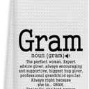 Voatok Gram Gifts for Grandma Kitchen Towels, Grandma Gifts from Grandchildren, Best Grandma Gifts, Grandma Birthday, Grandma Dish Towels for Kitchen, Grandma Hand Towel, 16x24 Inch