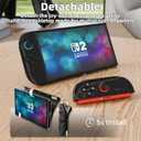 2 x DaierTek Dockable Case for Nintendo Switch 2 2025 Black Hard Slim Dock Cover Split Protector Compaticble with Nintendo Switch2 & Joy-con