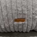 Giant Bean Bag Chair for Adults, Fluffy Plush Filling for Teens with Armrests, Comfortable Lazy Bean Bag for Bedroom, Living Room, Reading, Size: M-for teens/adults