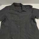Zeagoo Women's Button Down Shirts Short Sleeve Dress Shirts Basic Business Collared Work Blouses (Black, L)