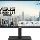 ASUS 27 1080P Docking Monitor (VA27ECPSN) Full HD, IPS, 75Hz, Adaptive-Sync, Speakers, Eye Care, Low Blue Light, Flicker Free, RJ45, USB-C, DisplayPort, HDMI, Height Adjustment, VESA Wall Mountable