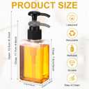 Domensi 100ml /3.4 oz Pump Bottle Mini Travel Bottles Small Dispenser Containers Plastic Pump Lotion Dispenser Empty Square Travel Size Containers Toiletries