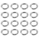 Somush Spring O Rings, Spring Snap Clip Hooks Zinc Alloy Round Metal Split Rings Small Clamp Clasp Keyring Buckle for Bag Purse Handbag Strap Craft Jewelry Making 12PC