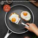 Non Stick Frying Pans, 12-inch with Lid, Hybrid Frying Pans Nonstick,non stick Skillets Stainless Steel, Dishwasher & Oven-Safe, Induction Compatible Cooking Pan, PFOA Free Saucier Cookware