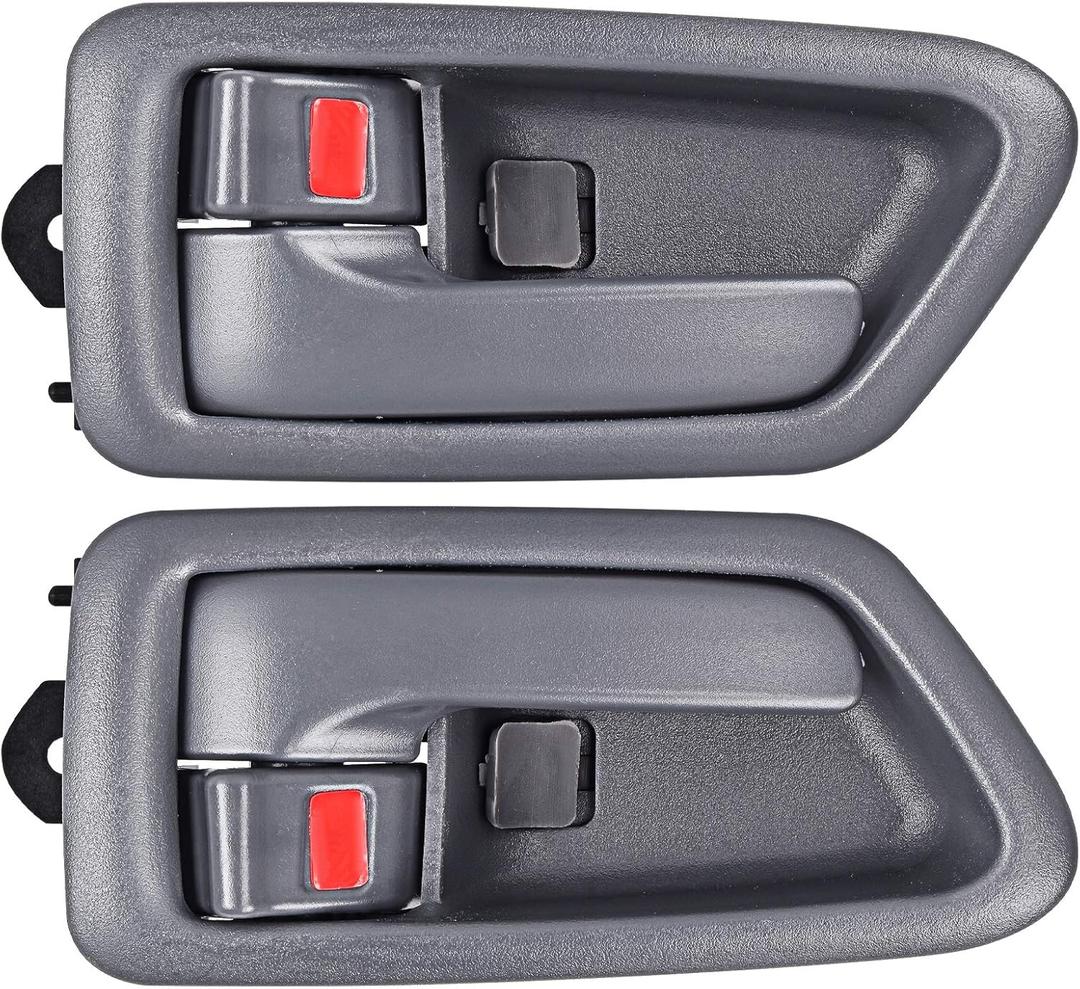 FAERSI 2Pcs Inside Interior Door Handle Front Rear Driver & Passenger Side Replacement for 1997 1998 1999 2000 2001 Toyota Camry, Gray.OE:69206-AA010-E0, 69205-AA010-E0
