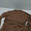 Avidlove Women Long Sleeve Bodysuit Turtle Neck Shapewear Body Suits Mesh One Piece Leotard Shirt Going Out Tops Fall Outfits (X-Large, Brown)