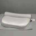 Constructs Zero Pressure Memory Foam Pillow: Tech, Comfy, Clean, Stylish, Hygiene; Soft, Washable, Supports/Care for Neck, boosts/aids/enables Quality Sleep (White + Pink Jade)