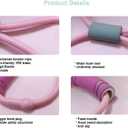 2PCS Figure 8 Resistance Band, Figure 8 Resistance Band with Handles, Stretch Fitness Strap for Full-Body Workouts, Strength Training, Flexibility, Exercise Elastic Rope for Home&Gym-Pink