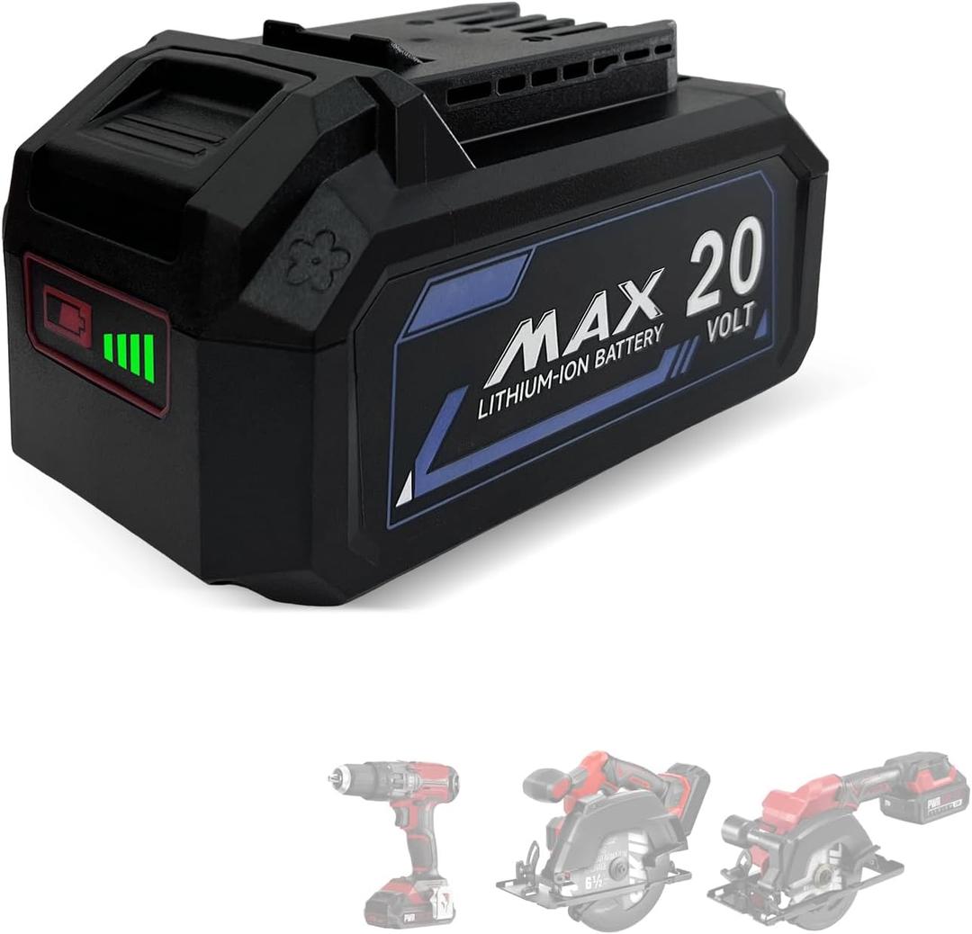 20V 6.0Ah Battery for SKIL PWRCORE 20V Series Cordless Power Tools, Replacement for Skil Battery Model BY519601, BY519603, BY519702, Lithium-Ion