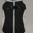 OUOBOB Small Dog Coat,Dog Jackets for Small Dogs,Warm Winter Jacket, Puppy Coat with Harness Built in,Waterproof Dogs Jacket,Puppy Cold Weather Coats,Winter Clothes Snowsuit Shih Tzu Bichon,Black, S