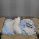 CAROMIO Heated Blanket King Size with LCD Dual Controller, Waffle Weave Fast Heating Electric Blankets, 10 Heat Levels & 1-12H Time Settings, ETL Certified, Machine Washable, Light Blue, 100" x 90"