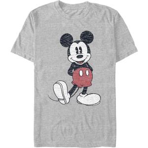 Disney Men's Full Size Mickey Mouse Distressed Look T-Shirt, Small 