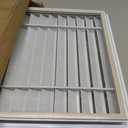 Gisafai 2 Pcs 18" x 18" Gable Vent Aluminum Alloy Wall Vents Shed Attic Vent with Screen Return Air Grill with Screws, for Ventilation Exterior Doors Wall House (White)