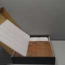 Charcuterie Board with Knife Set, Double-Drawer Cheese Platter, Extra-Large Square Cheese Tray, House Warming Gifts New Home, Carbonized Bamboo