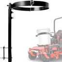 Adjustable 5 Gallon Trash Bucket Holder, Black Heavy-Duty Steel Bucket Storage Holder Can Be Installed for Zero Turn Mowers, Used for Outdoor Garbage and Yard Cleaning (Bucket Not Included)