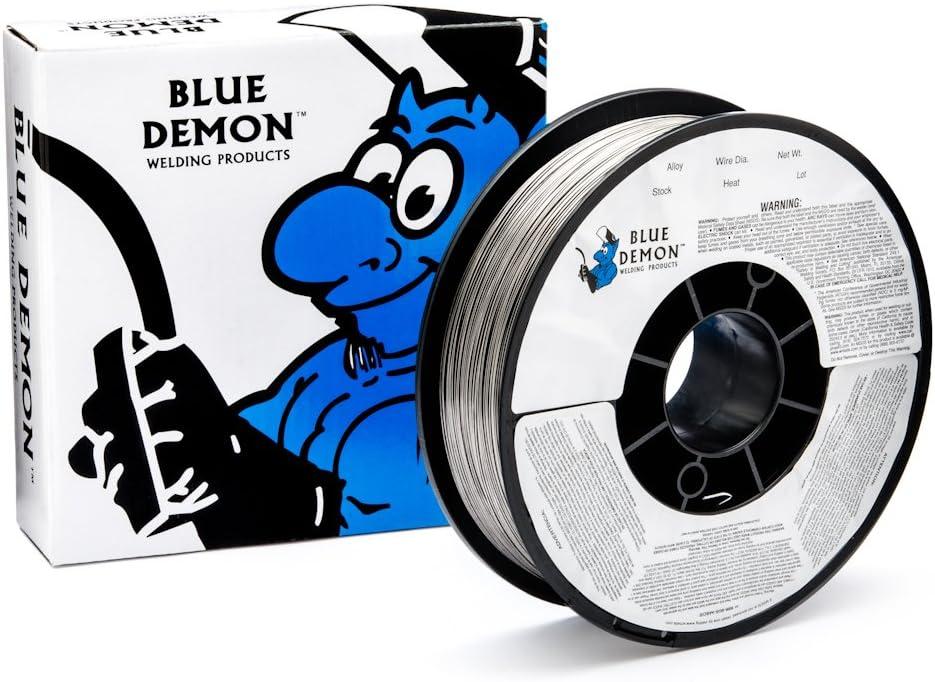 Blue Demon 308LT1/4 X .035 X 11LB Spool stainless steel flux core gas shielded welding wire - 308LT1-035-11 (0.035)