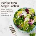 Cooler Kitchen Small Salad Spinner Mini Lettuce Spinner and Dryer with Measuring Cup Bowl Compact Veggie & Fruit Washer, Salad Dryer Spinner Dishwasher Safe, BPA-Free