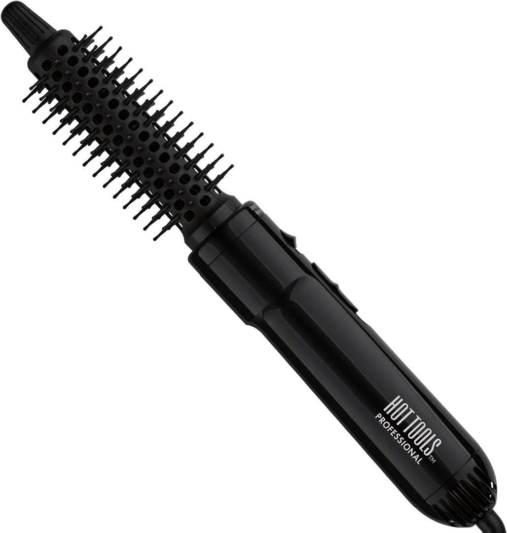 Hot Tools Pro Artist Hot Air Styling Brush | Style, Curl and Touch Ups (1) Black (1 Inch (Pack of 1))